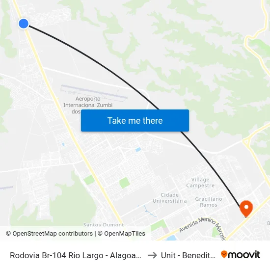 Rodovia Br-104 Rio Largo - Alagoas 57100-000 Brasil to Unit - Benedito Bentes map