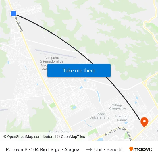 Rodovia Br-104 Rio Largo - Alagoas 57100-000 Brasil to Unit - Benedito Bentes map