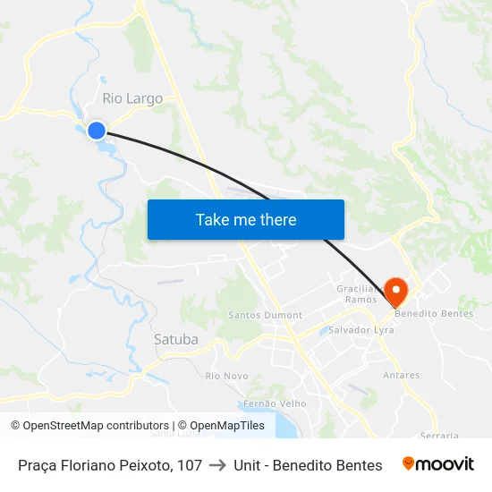 Praça Floriano Peixoto, 107 to Unit - Benedito Bentes map