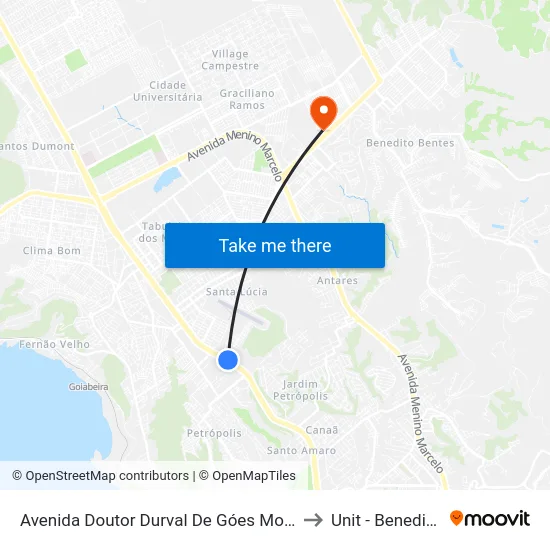 Avenida Doutor Durval De Góes Monteiro, 6246 | Volare to Unit - Benedito Bentes map
