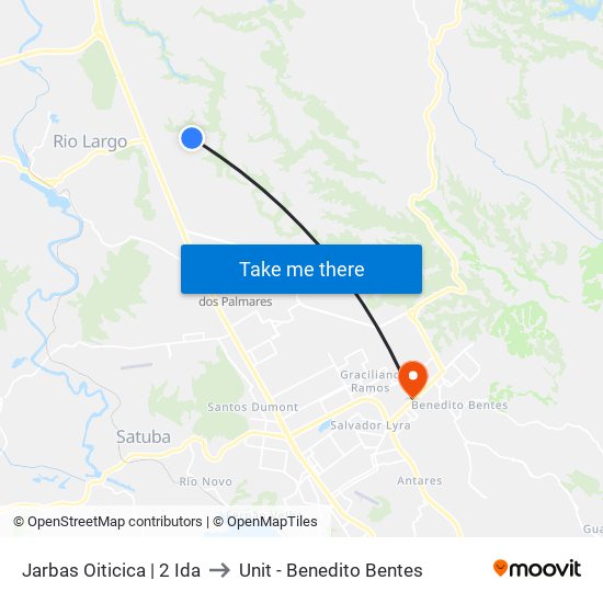 Jarbas Oiticica | 2 Ida to Unit - Benedito Bentes map
