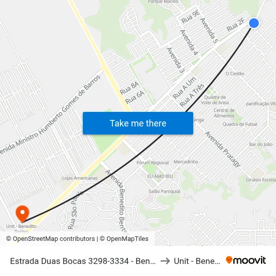 Estrada Duas Bocas 3298-3334 - Benedito Bentes Maceió - Al Brasil to Unit - Benedito Bentes map