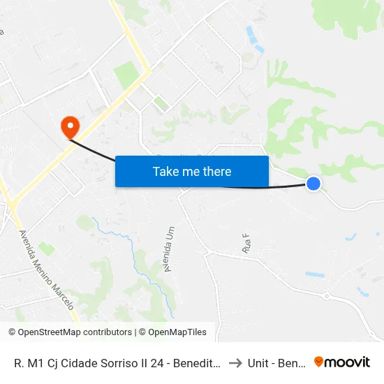 R. M1 Cj Cidade Sorriso II 24 - Benedito Bentes Maceió - Al 57084-024 Brasil to Unit - Benedito Bentes map