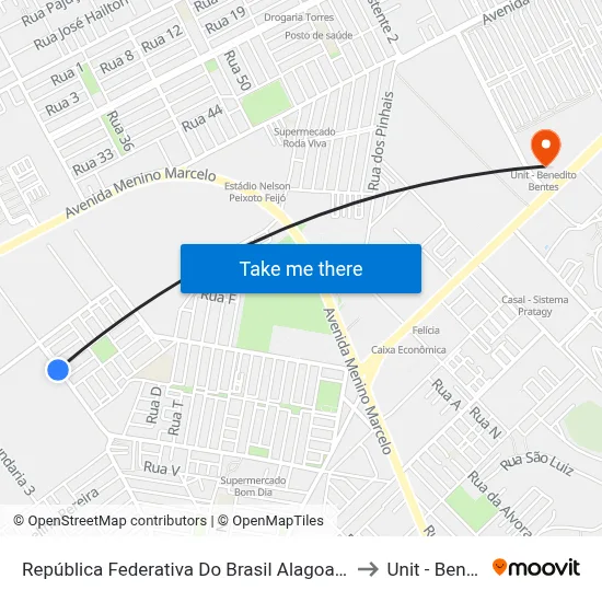 República Federativa Do Brasil Alagoas Maceió Santa Lúcia J?? 1569-1623 to Unit - Benedito Bentes map