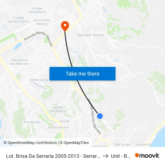Lot. Brisa Da Serraria 2005-2013 - Serraria Maceió - Al 57046-840 República Federativa Do Brasil to Unit - Benedito Bentes map