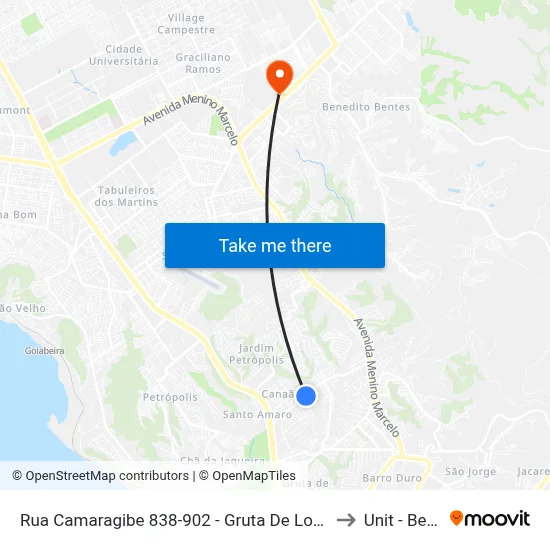 Rua Camaragibe 838-902 - Gruta De Lourdes Maceió - Al República Federativa Do Brasil to Unit - Benedito Bentes map