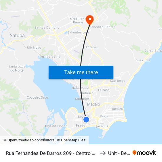 Rua Fernandes De Barros 209 - Centro Maceió - Al 57020-020 República Federativa Do Brasil to Unit - Benedito Bentes map