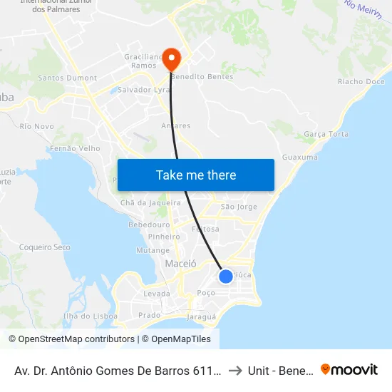 Av. Dr. Antônio Gomes De Barros 611-615 - Jatiúca Maceió - Al Brasil to Unit - Benedito Bentes map
