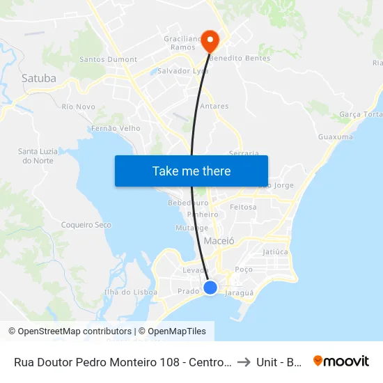 Rua Doutor Pedro Monteiro 108 - Centro Maceió - Al 57020-380 República Federativa Do Brasil to Unit - Benedito Bentes map