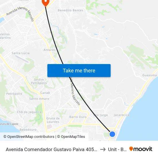 Avenida Comendador Gustavo Paiva 4056-4332 - Cruz Das Almas Maceió - Al República Federativa Do Brasil to Unit - Benedito Bentes map