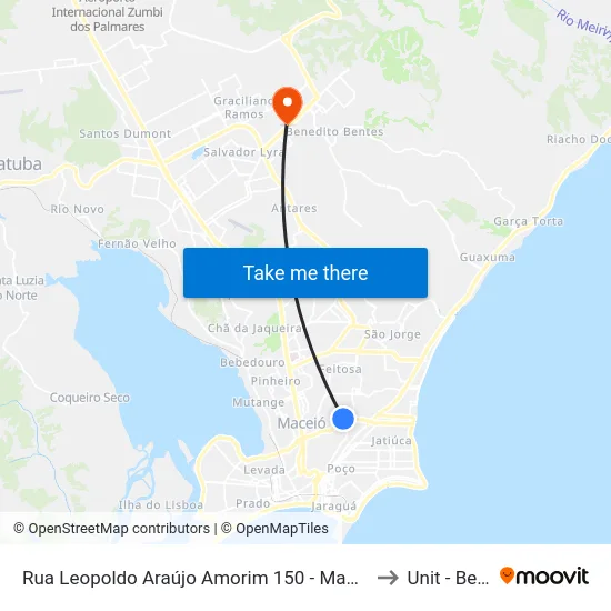 Rua Leopoldo Araújo Amorim 150 - Mangabeiras Maceió - Al República Federativa Do Brasil to Unit - Benedito Bentes map