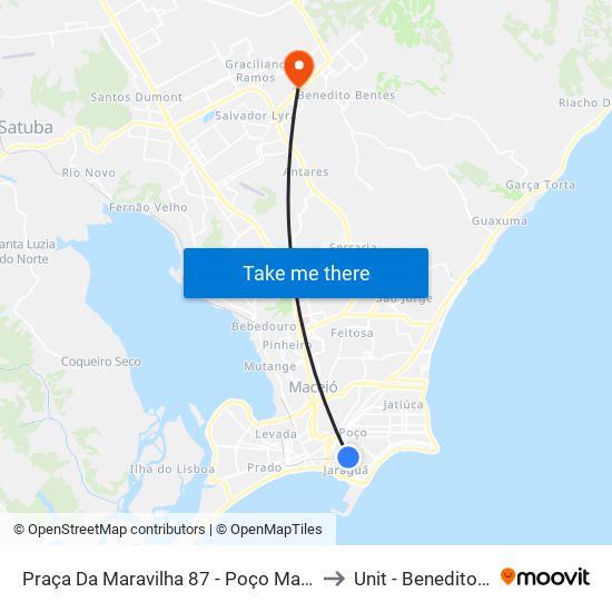 Praça Da Maravilha 87 - Poço Maceió - Al Brasil to Unit - Benedito Bentes map