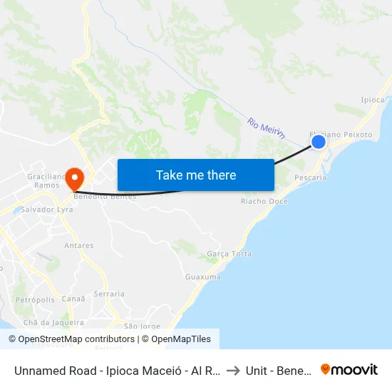 Unnamed Road - Ipioca Maceió - Al República Federativa Do Brasil to Unit - Benedito Bentes map