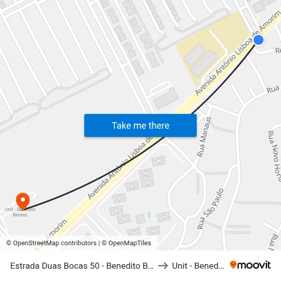 Estrada Duas Bocas 50 - Benedito Bentes Maceió - Al Brasil to Unit - Benedito Bentes map