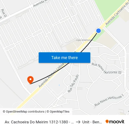 Av. Cachoeira Do Meirim 1312-1380 - Benedito Bentes Maceió - Al Brasil to Unit - Benedito Bentes map