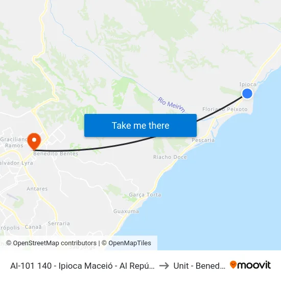 Al-101 140 - Ipioca Maceió - Al República Federativa Do Brasil to Unit - Benedito Bentes map