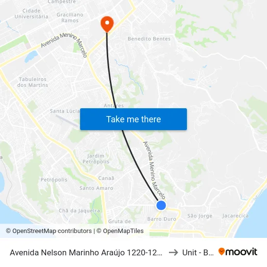 Avenida Nelson Marinho Araújo 1220-1280 - Serraria Maceió - Al 57046-570 República Federativa Do Brasil to Unit - Benedito Bentes map