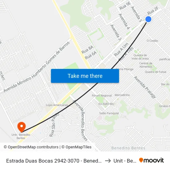Estrada Duas Bocas 2942-3070 - Benedito Bentes Maceió - Al República Federativa Do Brasil to Unit - Benedito Bentes map
