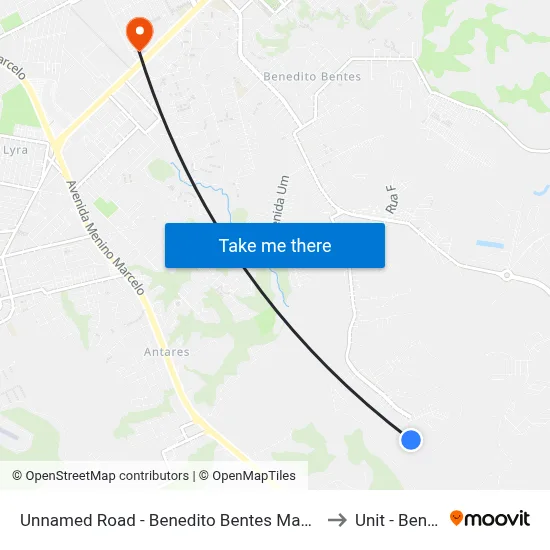 Unnamed Road - Benedito Bentes Maceió - Al República Federativa Do Brasil to Unit - Benedito Bentes map
