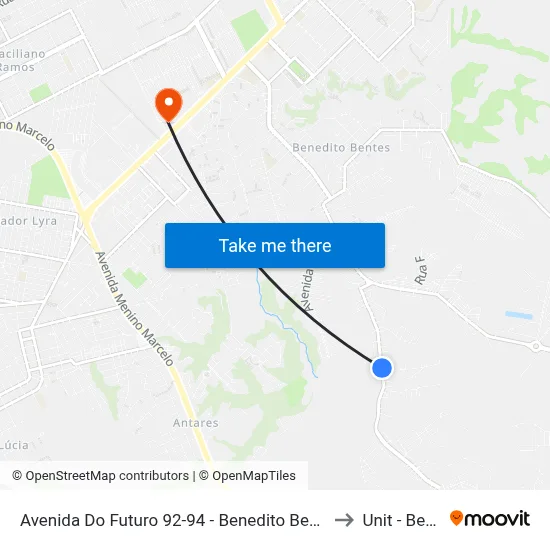 Avenida Do Futuro 92-94 - Benedito Bentes Maceió - Al República Federativa Do Brasil to Unit - Benedito Bentes map