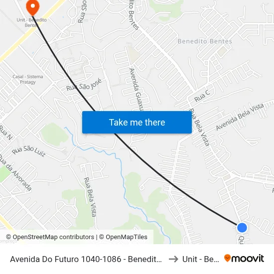 Avenida Do Futuro 1040-1086 - Benedito Bentes Maceió - Al República Federativa Do Brasil to Unit - Benedito Bentes map