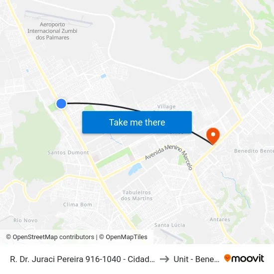 R. Dr. Juraci Pereira 916-1040 - Cidade Universitária Maceió - Al Brasil to Unit - Benedito Bentes map