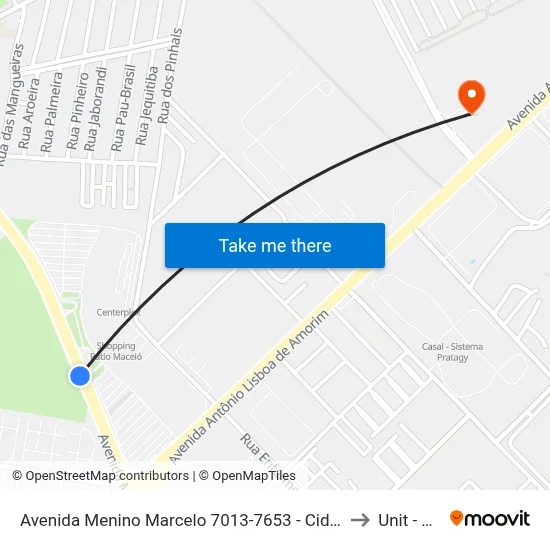 Avenida Menino Marcelo 7013-7653 - Cidade Universitária Maceió - Al 57073-470 República Federativa Do Brasil to Unit - Benedito Bentes map