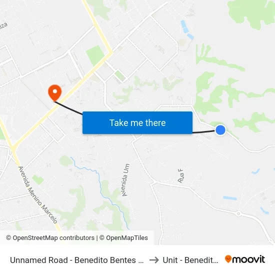 Unnamed Road - Benedito Bentes Maceió - Al Brasil to Unit - Benedito Bentes map