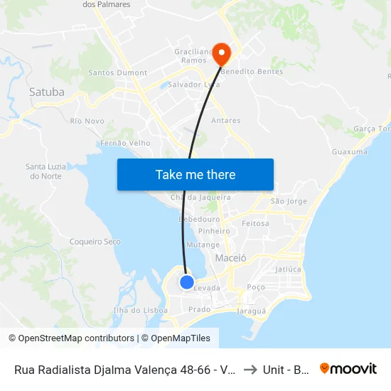 Rua Radialista Djalma Valença 48-66 - Vergel Do Lago Maceió - Al República Federativa Do Brasil to Unit - Benedito Bentes map