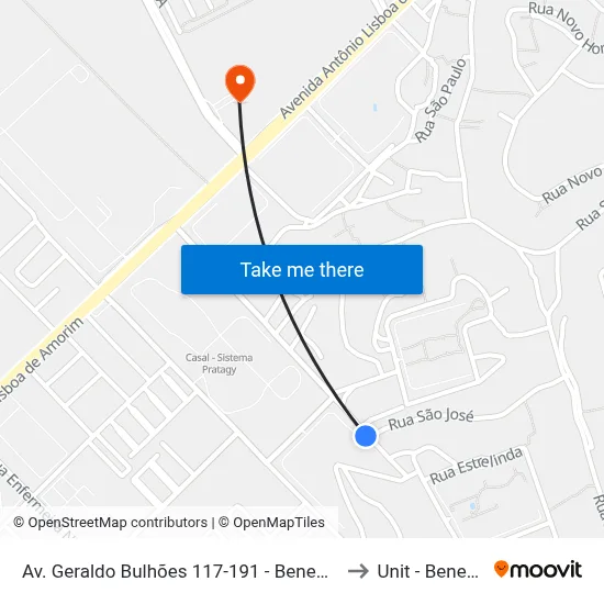 Av. Geraldo Bulhões 117-191 - Benedito Bentes Maceió - Al Brasil to Unit - Benedito Bentes map