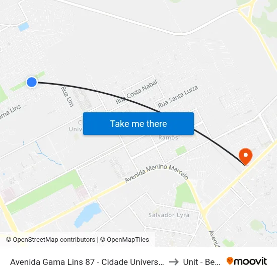 Avenida Gama Lins 87 - Cidade Universitária Maceió - Al República Federativa Do Brasil to Unit - Benedito Bentes map