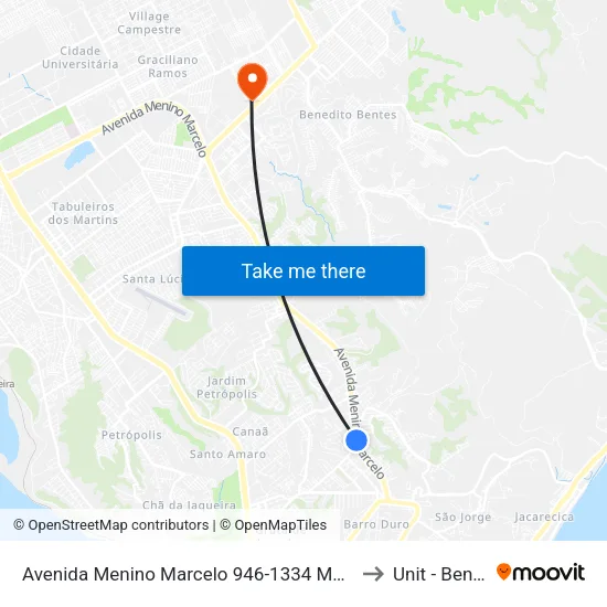 Avenida Menino Marcelo 946-1334 Maceió - Al República Federativa Do Brasil to Unit - Benedito Bentes map
