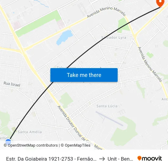 Estr. Da Goiabeira 1921-2753 - Fernão Velho Maceió - Al 57070-440 Brasil to Unit - Benedito Bentes map