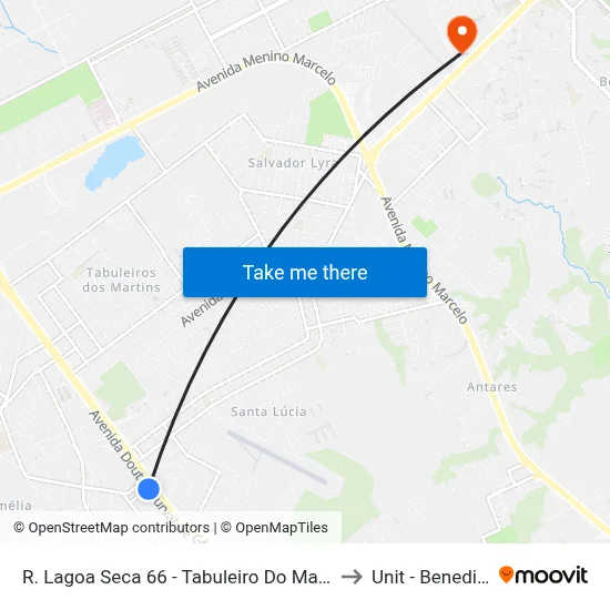 R. Lagoa Seca 66 - Tabuleiro Do Martins Maceió - Al Brasil to Unit - Benedito Bentes map
