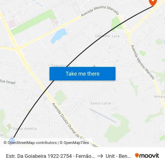 Estr. Da Goiabeira 1922-2754 - Fernão Velho Maceió - Al 57070-440 Brasil to Unit - Benedito Bentes map