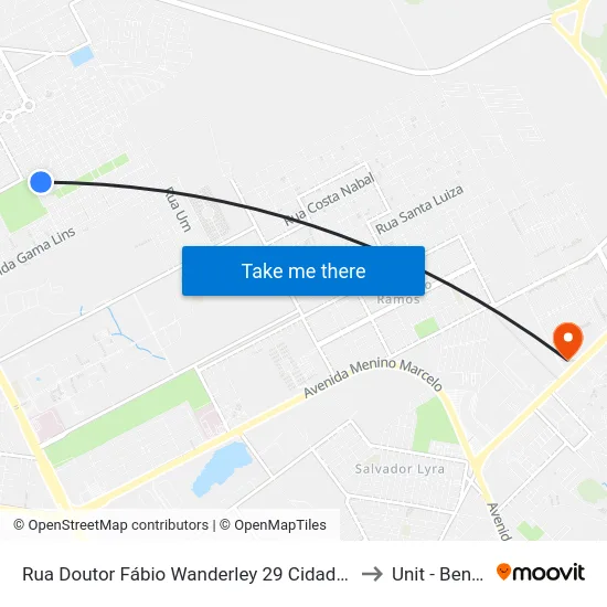 Rua Doutor Fábio Wanderley 29 Cidade Universitária Maceió - Alagoas Brasil to Unit - Benedito Bentes map