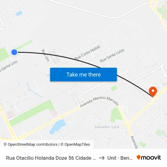 Rua Otacílio Holanda Doze 56 Cidade Universitária Maceió - Alagoas Brasil to Unit - Benedito Bentes map