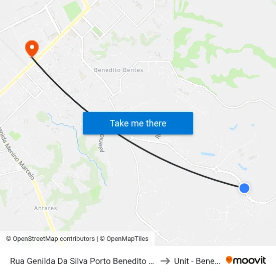 Rua Genilda Da Silva Porto Benedito Bentes Maceió - Alagoas Brasil to Unit - Benedito Bentes map