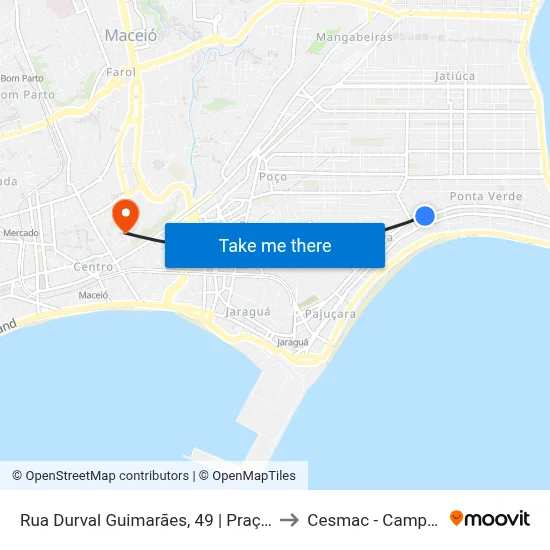 Rua Durval Guimarães, 49 | Praça Lions to Cesmac - Campus IV map