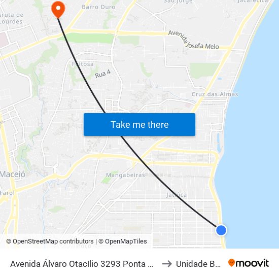 Avenida Álvaro Otacílio 3293 Ponta Verde Maceió - Alagoas 57035-180 Brasil to Unidade Básica De Saúde map