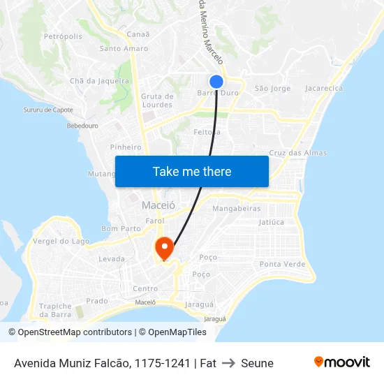 Avenida Muniz Falcão, 1175-1241 | Fat to Seune map
