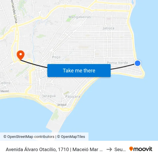 Avenida Álvaro Otacílio, 1710 | Maceió Mar Hotel to Seune map