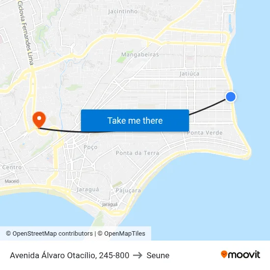 Avenida Álvaro Otacílio, 245-800 to Seune map