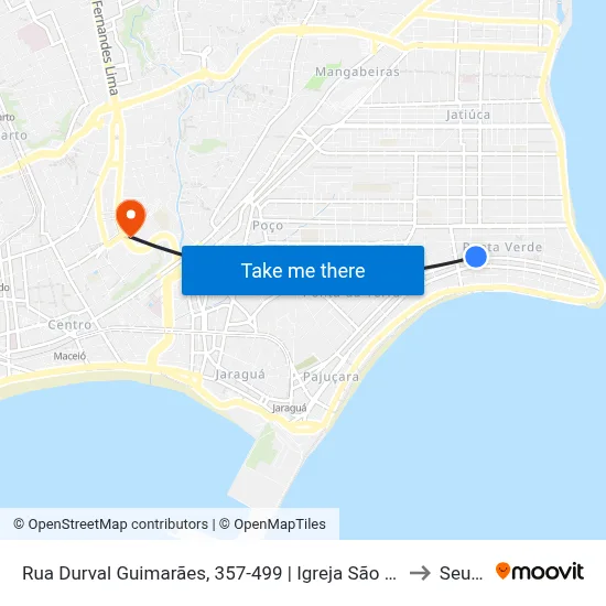 Rua Durval Guimarães, 357-499 | Igreja São Pedro to Seune map