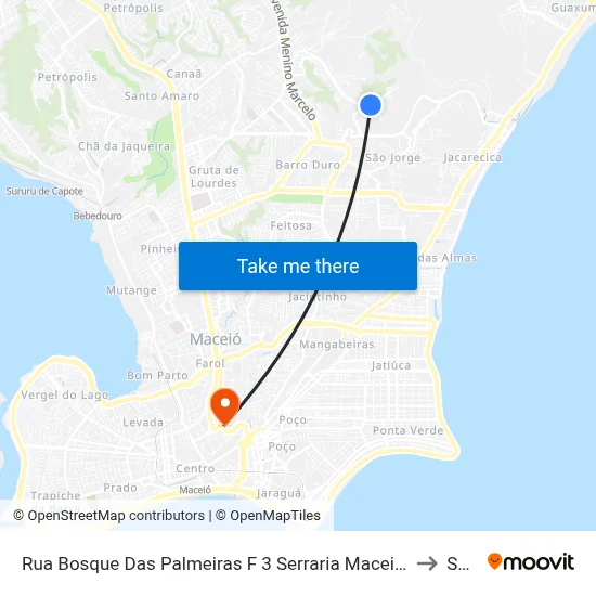 Rua Bosque Das Palmeiras F 3 Serraria Maceió - Alagoas 57046-000 Brasil to Seune map