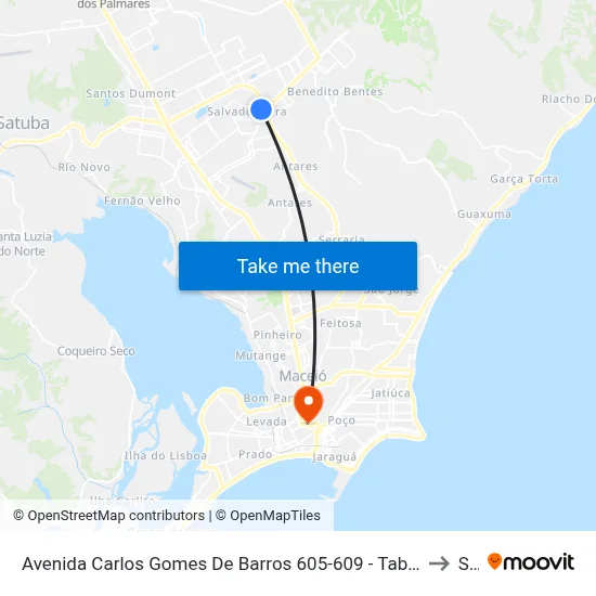 Avenida Carlos Gomes De Barros 605-609 - Tabuleiro Do Martins Maceió - Al 57081-010 República Federativa Do Brasil to Seune map