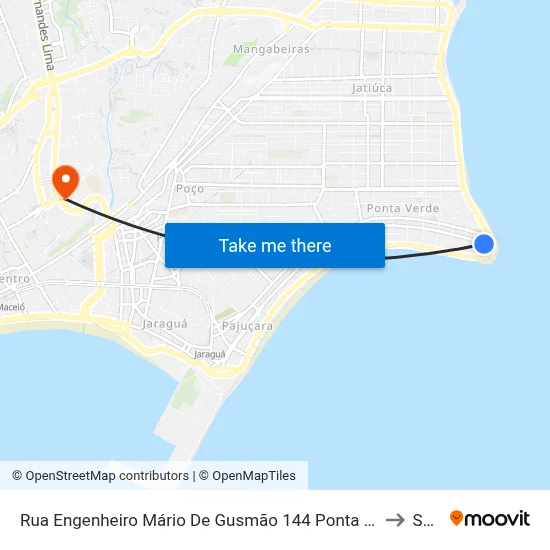 Rua Engenheiro Mário De Gusmão 144 Ponta Verde Maceió - Alagoas Brasil to Seune map