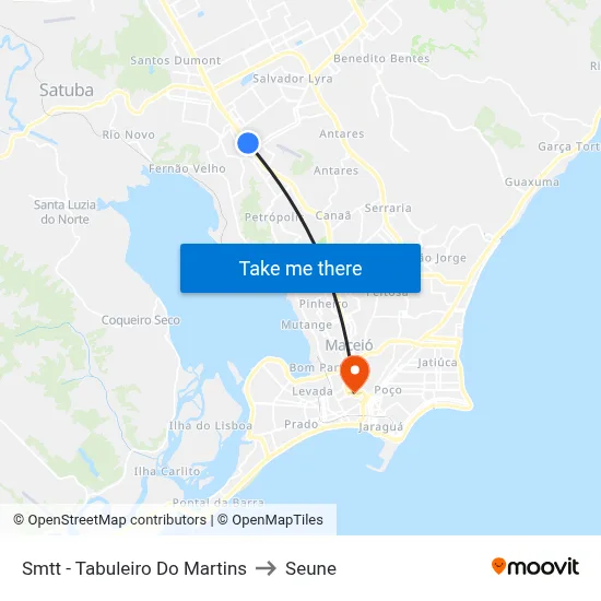 Smtt - Tabuleiro Do Martins to Seune map