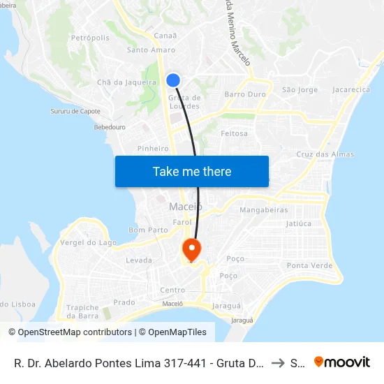 R. Dr. Abelardo Pontes Lima 317-441 - Gruta De Lourdes Maceió - Al 57052-695 Brasil to Seune map