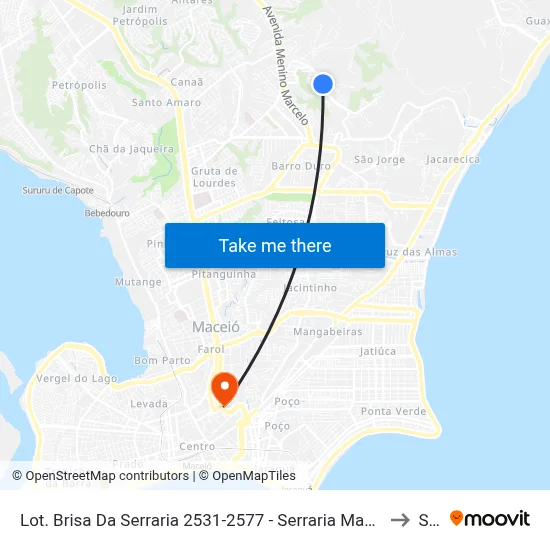 Lot. Brisa Da Serraria 2531-2577 - Serraria Maceió - Al 57046-840 República Federativa Do Brasil to Seune map